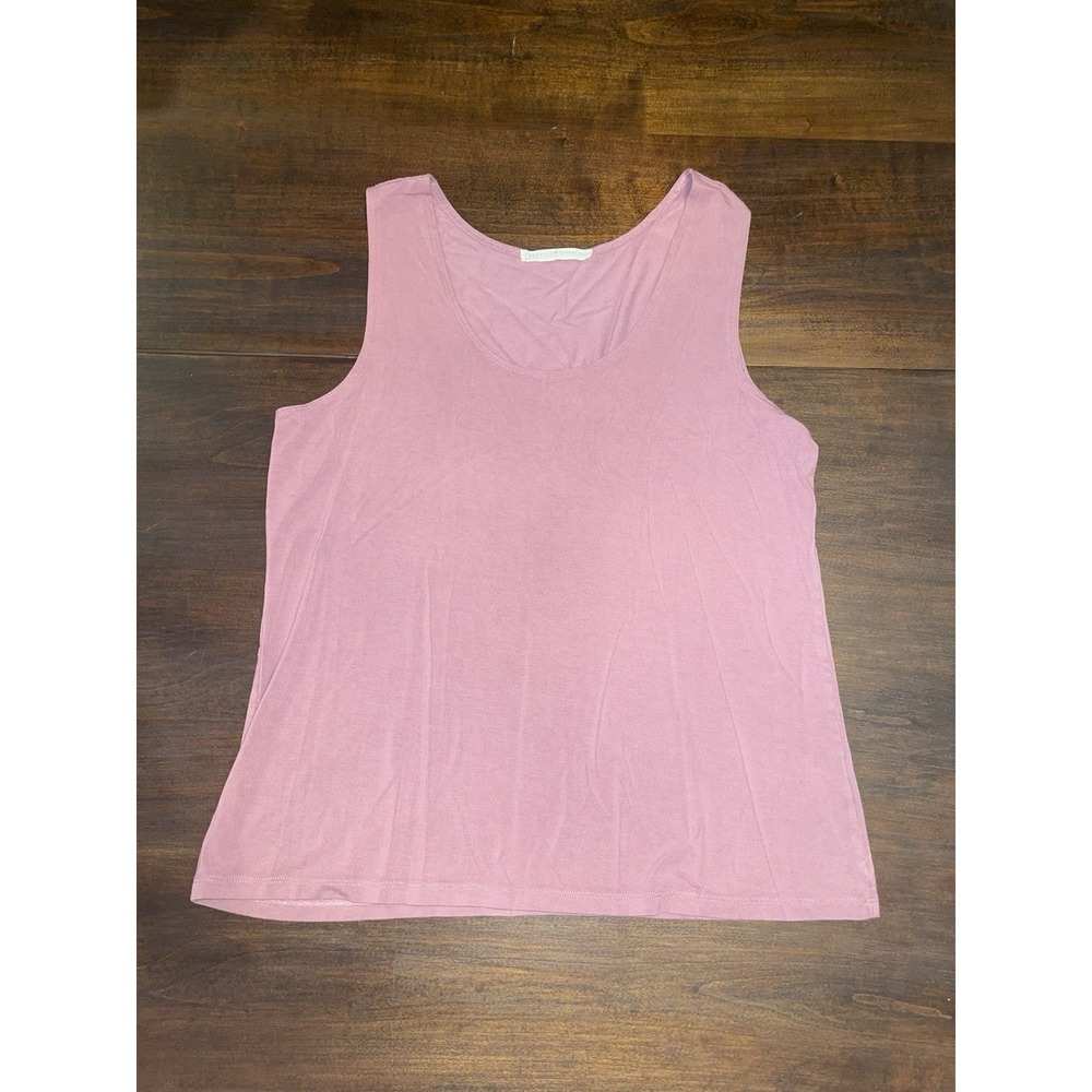 Peruvian Connection Pink Stretch Pima Tank Top Womens Size XL